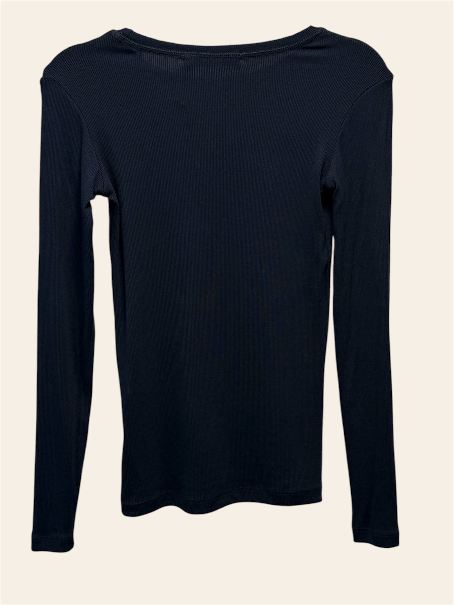 Solika Navy Ribbed Top