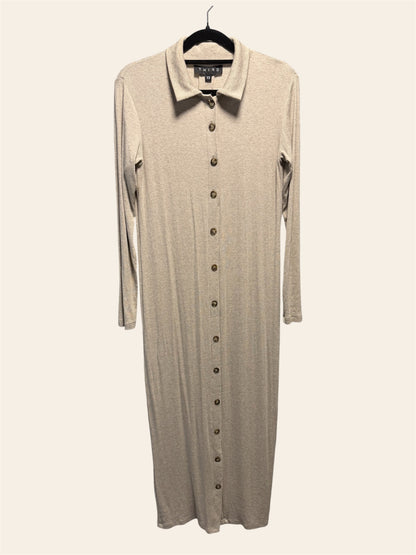 Third Button Down Ribbed Dress