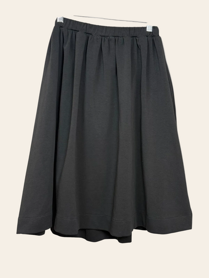 Hello Yellow Black Sweatshirt Skirt