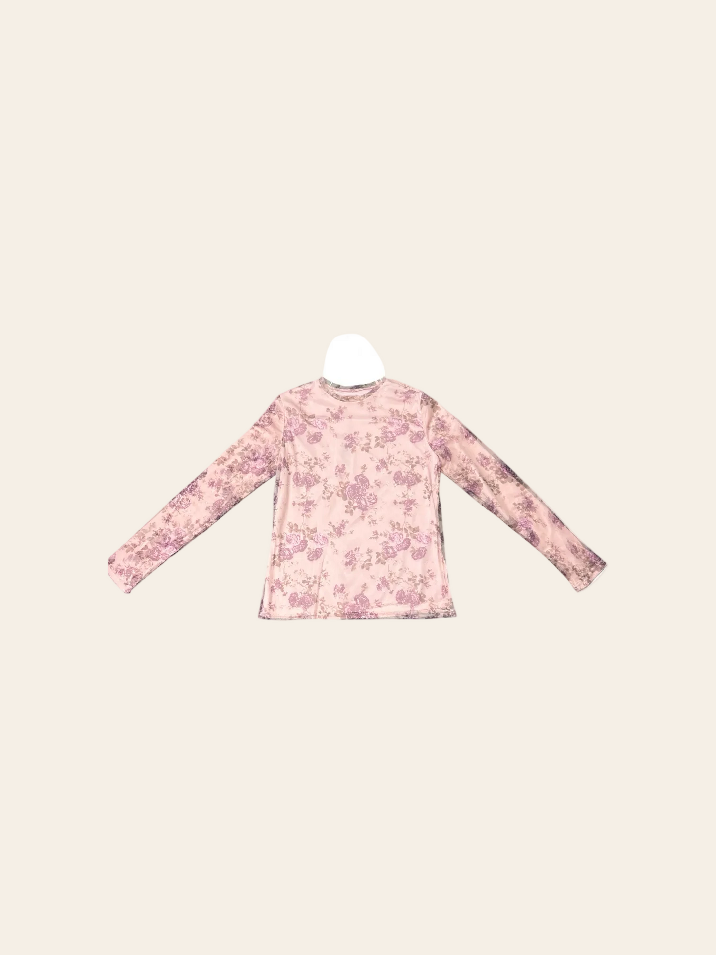 Udel NY Pink Floral Mesh Top