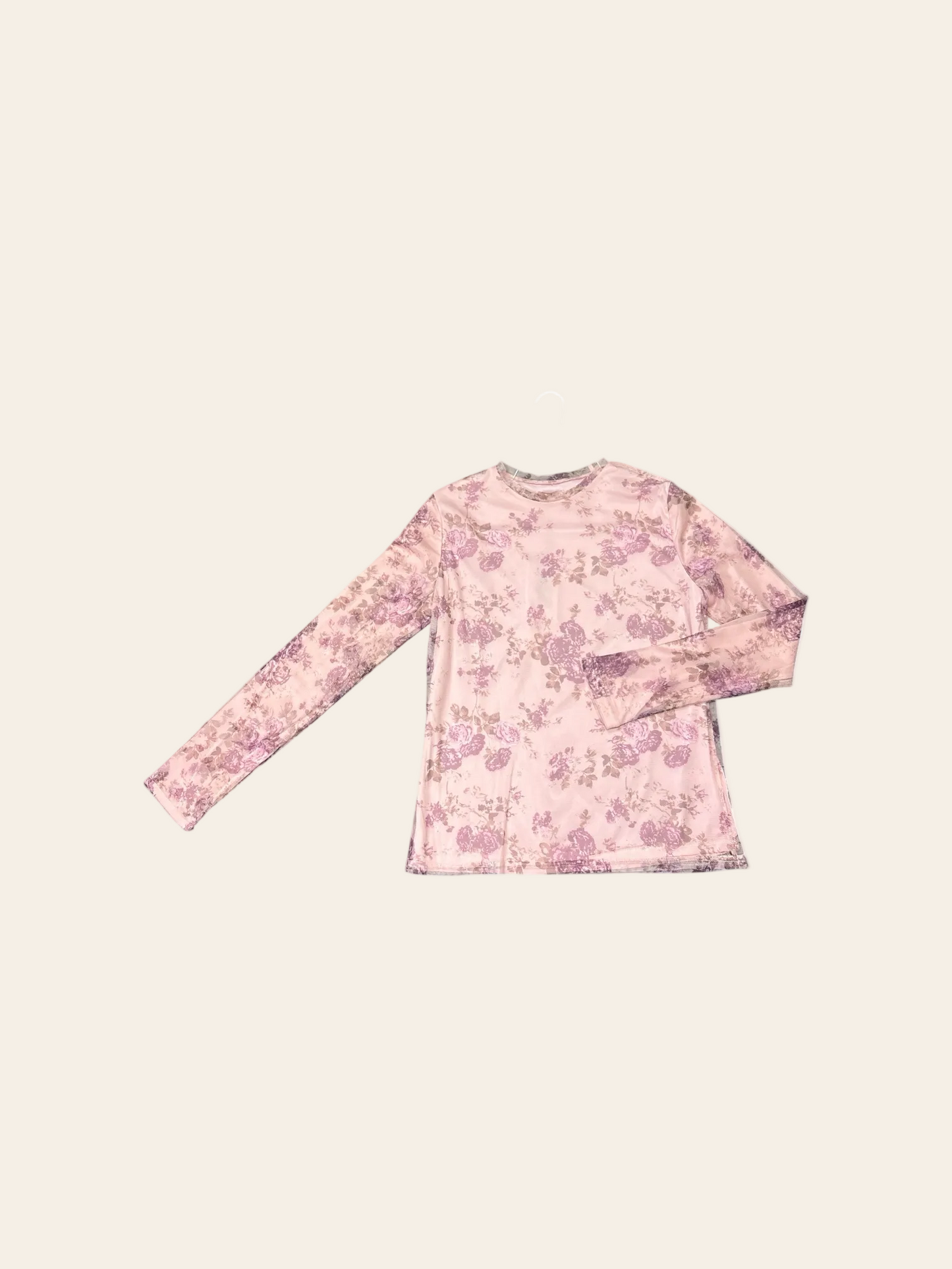 Udel NY Pink Floral Mesh Top