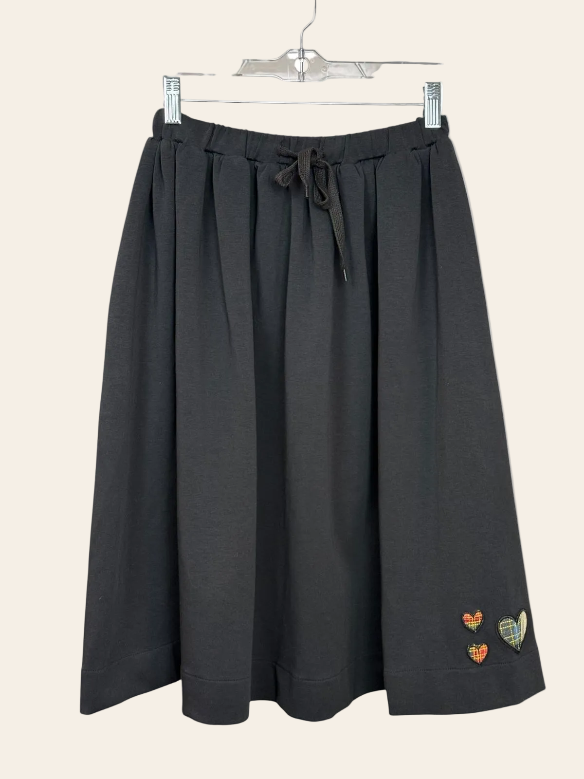Hello Yellow Black Sweatshirt Skirt