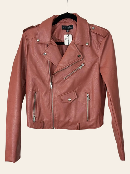Love Tree Faux Leather Jacket