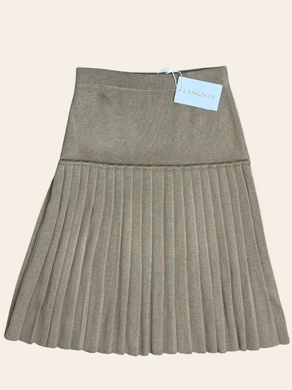 Langdon Pleated Sweater Skirt