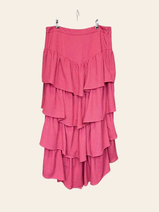 Udel Textured Layered Skirt