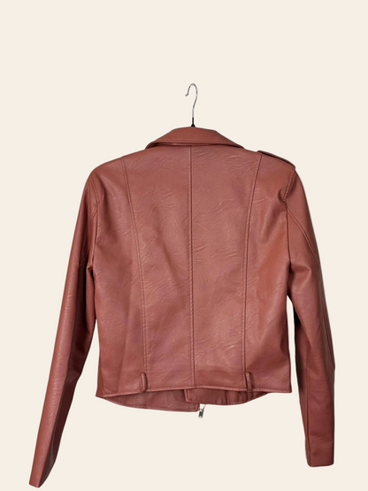 Love Tree Faux Leather Jacket